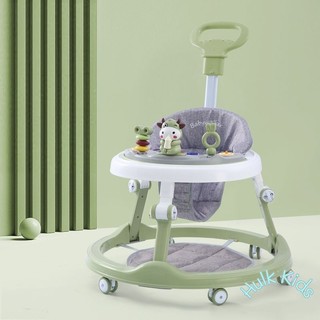   MỚI  Xe tập đi tròn 2in1 hình CHÚ BÒ đáng yêu cho bé có nhạc đèn có cán và lót chân_Hulk.Kids 