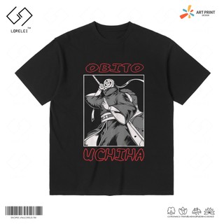 Áo thun Unisex Naruto Shippuden Obito Uchiha Cotton 100% ngắn tay