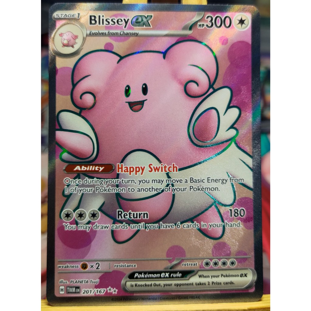 [KW2 Pokemon] [EN] Thẻ Pokemon Blissey ex - 201/167 - Full Art Secret Rare