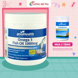 Viên uống GoodHealth Omega 3 Fish Oil 1000mg hỗ trợ tim mạch trí não (150 viên)
