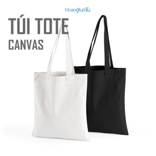 Túi vải Canvas, túi vải bố xinh xắn, túi xách tote đeo vai chéo đi học du lịch