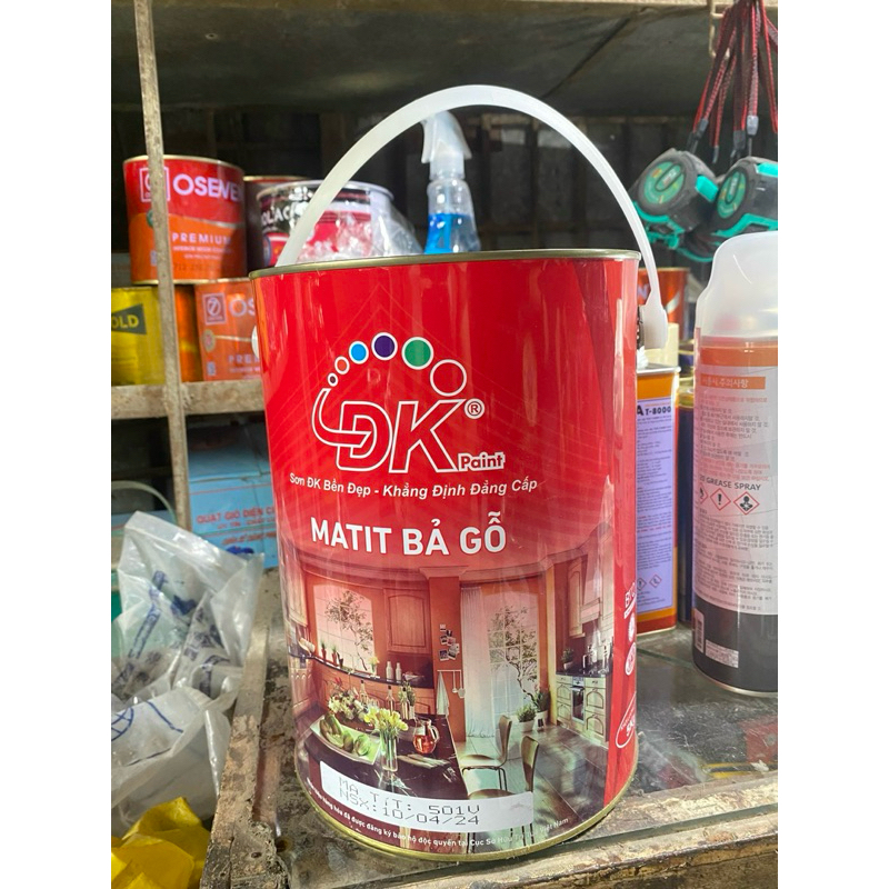 (Giá Tốt) Sơn Bả Matit Gỗ Che Khuyết Điểm Đại Kiều Hộp 1KG , 5KG - Sơn Bả Chính Hãng