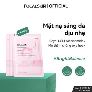 FOCALSKIN Mặt Nạ Giấy Vitamin C+ Niacinamide B3 Cấp Ẩm Dưỡng Trắng Da Mờ Thâm Mụn | Mask Giấy 25ml