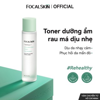 FOCALSKIN Toner Nước Hoa Hồng RAU MÁ Hỗ Trợ Dịu Da Phục Hồi Da Kích Ứng Mẩn Đỏ Hiệu Quả 200ml