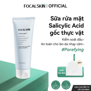 FOCALSKIN Sữa Rửa Mặt SALICYLIC ACID Kiểm Soát Dầu Hỗ Trợ Giảm Mụn Hiệu Quả 120g