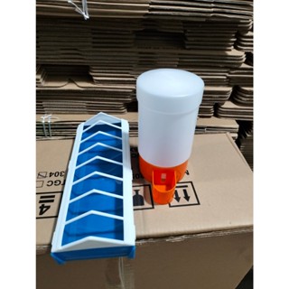 COMBO MÁNG ĂN CHỐNG BỚI, BÌNH NƯỚC GÀ CON TỰ ĐỘNG 1 LÍT