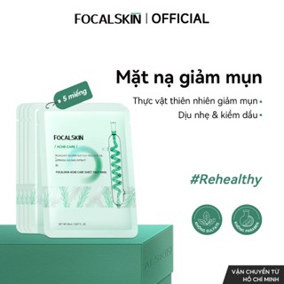 FOCALSKIN Mặt Nạ Giấy B5 Tràm Trà Ngải Cứu Vitamin C Dưỡng Ẩm Phục Hồi Giảm Mụn Mờ Thâm | Mask Giấy Cho Da Dầu Mụn 25ml