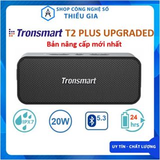 Loa Bluetooth Tronsmart T2 Plus Upgraded bản nâng cấp Loa di động 20W, Chống nước IPX7, nghe nhạc lên đến 24 giờ
