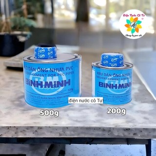 Keo dán ống nhựa ống nước Bình Minh 200gram 500gram