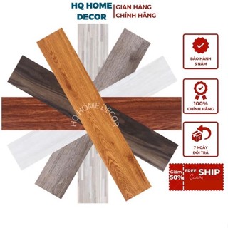 Combo 1 mét vuông sàn nhựa giả gỗ, bê tông loại 1 có sẵn keo Vân sần, độ dày đủ 2mm