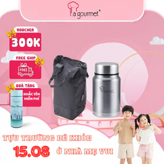Bình ủ cháo La gourmet Sakura Plus 750ml có túi (bảo hành 5 năm) - 338662