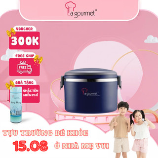 Cà men inox 304 18/10 la gourmet pack2go 1l xanh - 317087