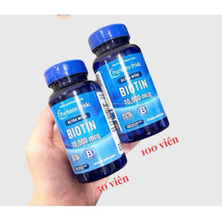 Viên uống Biotin giảm rụng tóc, kích mọc tóc Puritan's Pride 10000 mcg