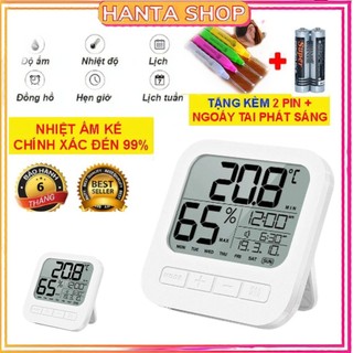 Nhiệt Ẩm Kế Điện Tử Đo Nhiệt Độ Và Độ Ẩm Phòng Ngủ Cho Bé, máy đo độ ẩm, nhiệt độ, xem ngày
