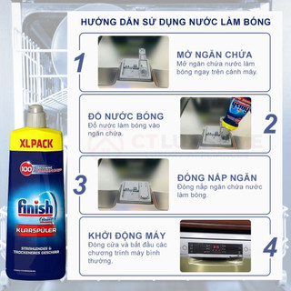 Nước Làm Bóng Chén Đĩa Finish 750ml, Tomlige