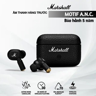 Tai Nghe Bluetooth Không Dây Marshall Motif ANC - Âm Thanh Đỉnh Cao Chất Lượng Tốt Thiết Kế Bắt Mắt Chống Ồn Chống Nước