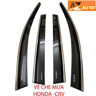Vè che mưa Honda CR-V, CRV 2018-2024 viền INOX cao cấp