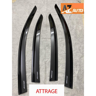 Vè che mưa xe Mitsubishi Attrage 2016-2023 NHỰA ĐEN LOẠI DÀY