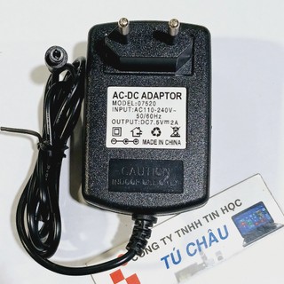 Adapter DC 7.5V - 2A / Đầu cắm 5.5mm x 2.1mm