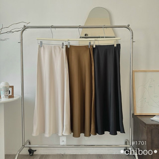 Hyeri- chân váy lụa cạp chun, khoá sườn giọt lệ