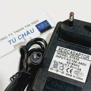 Adapter DC 7.5V - 3A / Đầu cắm 5.5mm x 2.1mm