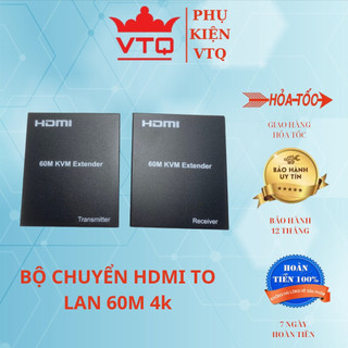 Bộ chuyển HDMI to LAN 4K x 2K 60m, bộ chuyển hdmi ra cổng lan 60m hàng chính hãng,bảo hành 6 tháng.shopphukienvtq