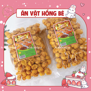 500G Bim bim ốc mít vừng đen, snack sò vừng cay ngọt, đồ ăn vặt ngon , Ăn vặt Hồng Bé