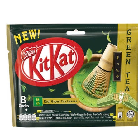 Sôcôla Nestlé KitKat Trà Xanh Thái Lan (Gói 8 thanh x 17g) - matcha kitkat gói