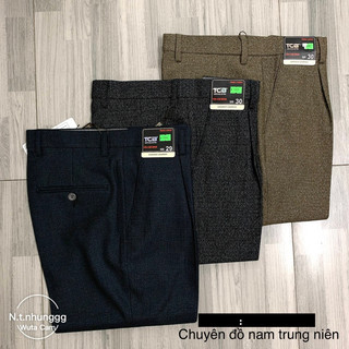 Quần Tây (Quần Vải, Quần Âu) Nam Trung Niên cty Tân Chí Bình, chất cực mềm mịn, Ảnh Thật shop Tự chụp
