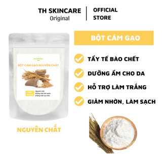 Bột cám gạo nguyên chất tắm trắng dưỡng mịn da tẩy tế bào chết TH Skincare