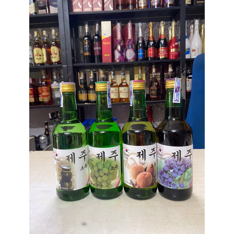 Thùng x 20 Chai Soju Trái Cây Hàn Quốc JEJU 360ml