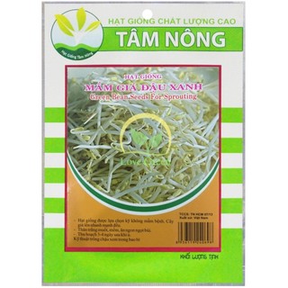 Hạt Giống Rau Mầm Giá Đậu Xanh 100G Tâm Nông