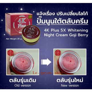 sale Kem 4k đỏ Thái Lan size lớn 20gr 2027