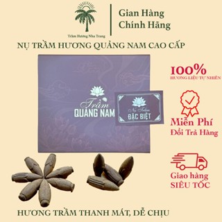 Trầm Hương Quảng Nam Hộp Giấy, Hộp 40 Nụ Trầm Hương Quảng Nam Cao Cấp Không Hoá Chất Dùng Thờ Cúng