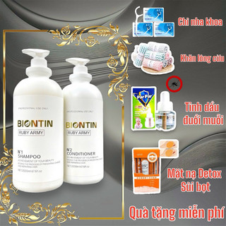 Gội xả Biotin Ruby Army 2000ml/ 2lít