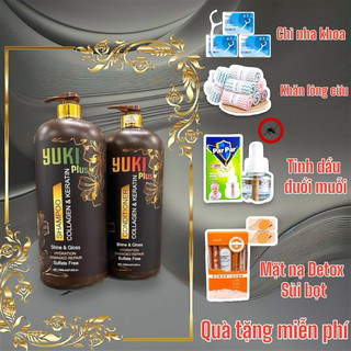 Dầu gội xả collagen keratin yuki plus 2000ml