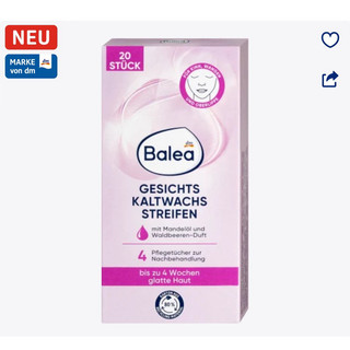 Miếng dán wax tẩy lông mặt ria mép lông mày Balea