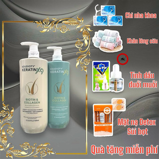 Dầu Gội Phục Hồi Hư Tổn Giảm Gãy Rụng, Giảm Gàu VOUDIOTY KERATIN X9 Biotin & Collagen 1000ml