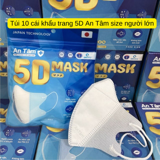 Túi 10 cái khẩu trang dành cho người lớn