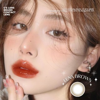 Kính áp tròng Gslens LENA BROWN trong trẻo tự nhiên 6 tháng G.DIA14.0mm có độ 0-6