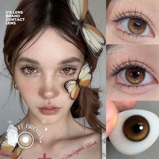Kính áp tròng Gtrendy COFFEE BROWN lens 6 tháng Size 14.2mm Có 0-8 Độ Cận (LENS NỘI ĐỊA TRUNG)