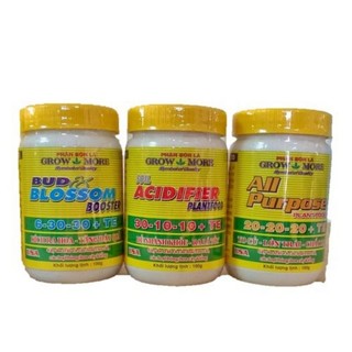 COMBO 3 PHÂN BÓN LÁ GROW MORE 100GR NHẬP KHẨU MỸ