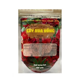 Phân bón tan chậm giúp đâm chồi, Thân Mập, Nhiều Nụ, Hoa To, Lâu Tàn dành cho Hoa Hồng gói 500gr