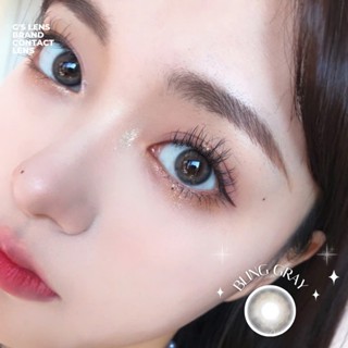 Kính áp tròng G'slens BLING GRAY Xám Nâu Nhũ Ánh Kim Không Giãn Lens 6 Tháng Có 0 - 7 Độ Cận Lệch Độ