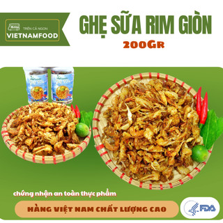  Ghẹ Sữa Rim Giòn Gia Vị Đồ Ăn Vặt VNFoods Khô Ngon Giá Rẻ Đặc Sản Nha Trang - Hũ 200Gr 