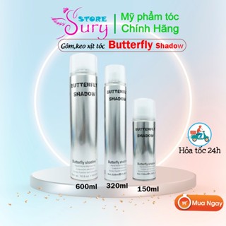    Hàng Chính Hãng Gôm xịt tóc Butterfly Shadow 600ml  tạo kiểu tóc nam nữ và keo giữ nếp SURY 
