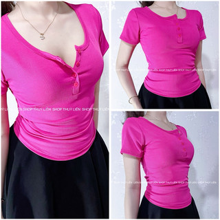 Áo thun ôm body tôn dáng thun co dãn size dưới 58kg