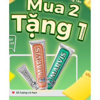 Combo tuýp kem đánh răng marvis 85ml hương hoa italy ý