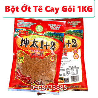 Gói to 1kg bột ớt 1+2 tê cay rắc lạp xưởng nướng đá,tẩm ướp thịt nướng,cá nướng,gia vị lẩu,bbq..