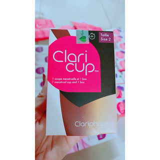 cốc nguyệt san Claricup size 1-2 kèm cốc tiệt trùng